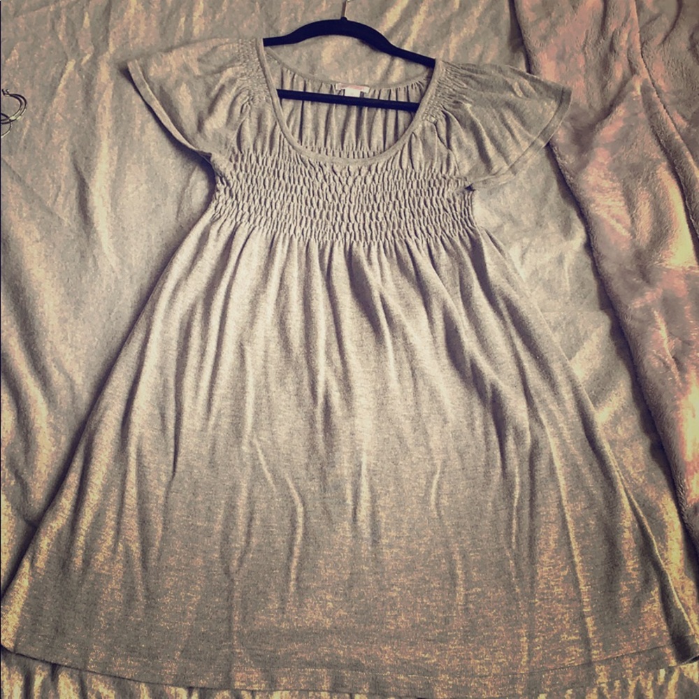 grey dress